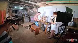 Bastidores footage of first orgasm with luara amaral and bettohfitness