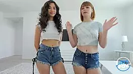 My ginger step sister and Latina friend wanted a threesome 😏