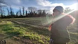 Cyclist rescues me in woods for passionate encounter