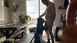 Amateur latina uses all three holes in rough cowgirl anal