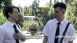 Big Tits Milf Corrupts Young Evangelists with Dee Williams