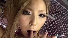 Small Japanese Teen Gets Oiled And Rides In JAV