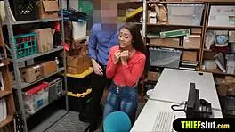 cute brunette asks, 'why fuck me hard on the table?'