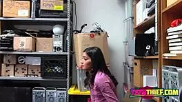 Emily Regrets Stealing While Being Banged By Horny Officers Big Cock