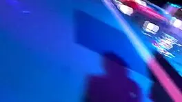 Half-beauty goddess arrives at night pool, drowning in intense piston with big tits