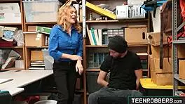 krissy lynn, the hot officer, seduces the thief and they fuck rough.