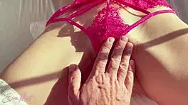 Eva Myst Rubs Hairy Pussy on Stepbro's Boner