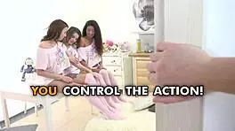 Afternoon Foursome With 3 Little 18+ Nymphos Pov