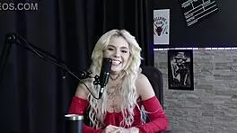 BLONDE LATINA KYRA SEX DOMINATES WITH ANAL PROLAPSE AND WILD EXHIBITION IN SHEER RED OUTFIT