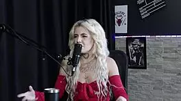 BLONDE LATINA KYRA SEX DOMINATES WITH ANAL PROLAPSE AND WILD EXHIBITION IN SHEER RED OUTFIT