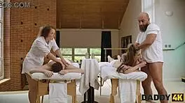 teen czech girl gets assfucked by daddy uncle in old young shaved pussy sex 😏 spicy fun for two!