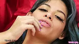 Sophisticated Brunette Glam Model Shows Her Petite Teen Body In Photoshoot