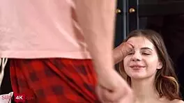 Baby Doll - Skinny Girlfriend Catches Boyfriend Masturbating In Cowgirl And Doggystyle Fuck