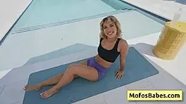 Luna Luxe Reveals Her Butt By The Pool