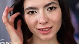 Luna Lynx gets anal fuck showing ass gape