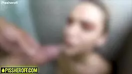 uh, i-i can't believe this tiny latina teen cutie gets pissed on and face fucked with big cock pov in the shower... so rough!