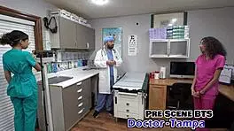 Dr Tampa selects nurse Aria Nicole first for pussy play