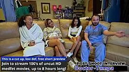 Dr Tampa selects nurse Aria Nicole first for pussy play