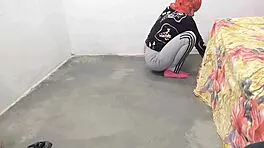 Desi naukrani, you're fucking the house owner doggy style with that tight pussy.