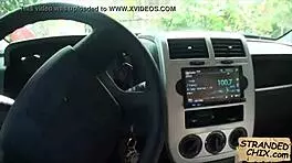 Sexy teen babe dani desire getting fucked in hidden public pickup