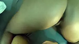 busty ebony milf meets man at beach