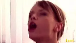 Watch this beautiful brunette take a fat cock in her tight butthole?