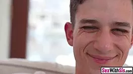 big ass latina teen stepsis fucks stepbro. and his big dick friend in threesome.