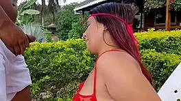 Stepsister in costume gets horny and wants to fuck in dorm