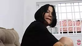 neighbor's japanese wife gives an intense blowjob in pov