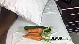 Bored step sister had fun during taste game with her step brother.