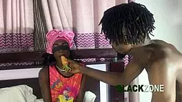 Bored step sister had fun during taste game with her step brother.