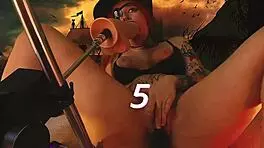 Pirate Girl Orgasms Wildly!