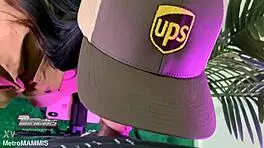 brazilian babe attempts deepthroat with choking on monster cock