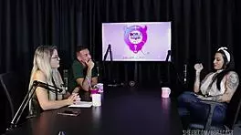 Lexi Mallet and Bruna Carlos in romantic group interview with toys