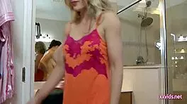 Girl finding it hard to get ready for school