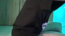 Big Dick Fucking Virgin Ass with Wet Pussy and Natural Tits