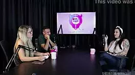 Lexi Mallet and Bruna Carlos in romantic group interview with toys