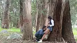 old peasant fucks young 18+ coed in the field