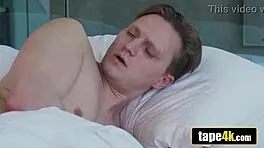 Stunning girlfriend wakes up her partner with a sensual rimjob