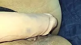 I discovered my stepsister masturbating and lent her a real cock!