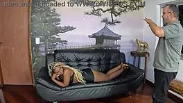 I watched that naked mulata with giant ass party in the mansion