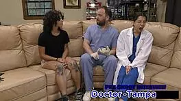 nicole luvas first gyno exam with latex gloves