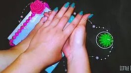 She gives foot massage leading to orgasm