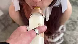 delicious reward for nerdy college babe in cosplay