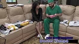 nicole luvas first gyno exam with latex gloves
