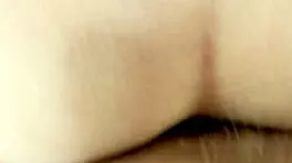 Beautiful eyes girl rides cock with anal fingering and facial cumshot