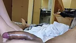 She rides my dick with her ass and I cum inside