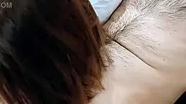 Stepdaughter gives stepdad blowjob and handjob as birthday gift