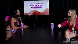 Intense Domination of Tattooed Latina Virgin in Public Swing with Toys