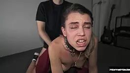 omg this life-changing rough threesome with deepthroat and doggystyle makes her shake and scream so loud 😱